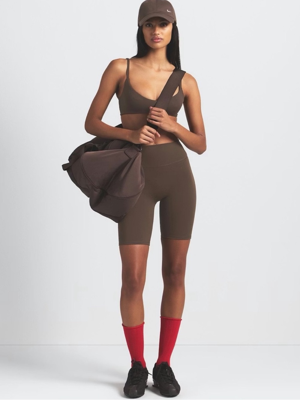 NikeSKIMS Matte 7” Biker Short - Dark Sepia